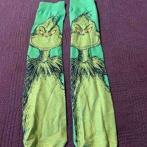 Green Grinch Character Socks